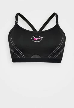 Nike Performance INDY BRA PLUS - Light Support Sports Bra - Black/white/active Pink -Nike Performance store e30980cf1e714ccc838616ae704647e9