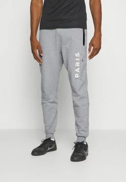 Nike Performance JORDAN X PARIS ST GERMAIN PANT - Tracksuit Bottoms - Dark Grey Heather/white