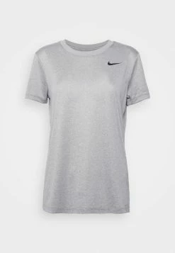 Nike Performance DRY TEE CREW - Sports T-shirt - Dark Grey Heather/black -Nike Performance store e392c4c58c40459988df19a6a356ef04