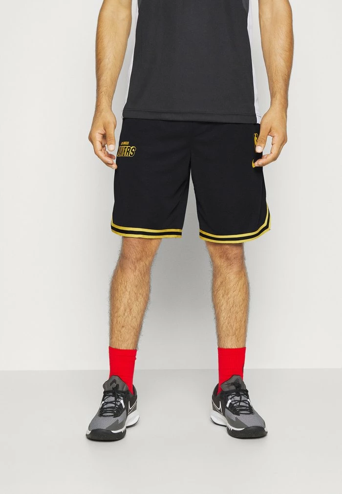 Nike Performance NBA LOS ANGELES LAKERS DNA SHORT - Sports Shorts - Black/amarillo 1 Nike Performance NBA LOS ANGELES LAKERS DNA SHORT - Sports Shorts - Black/amarillo