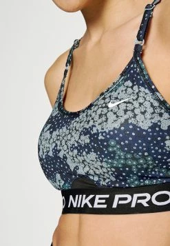 Nike Performance INDY BRA - Light Support Sports Bra - Aviator Grey/black/white -Nike Performance store e414d102c27b49c189606f6b905d98ad
