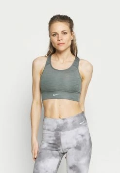 Nike Performance BRA - Medium Support Sports Bra - Smoke Grey