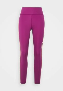 Nike Performance ONE - Leggings - Sangria/light Curry/white
