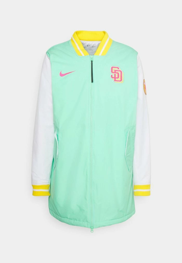 Nike Performance MLB SAN DIEGO PADRES CITY CONNECT DUGOUT JACKET - Training Jacket - Green Glow/white 6 Nike Performance MLB SAN DIEGO PADRES CITY CONNECT DUGOUT JACKET - Training Jacket - Green Glow/white - Image 6