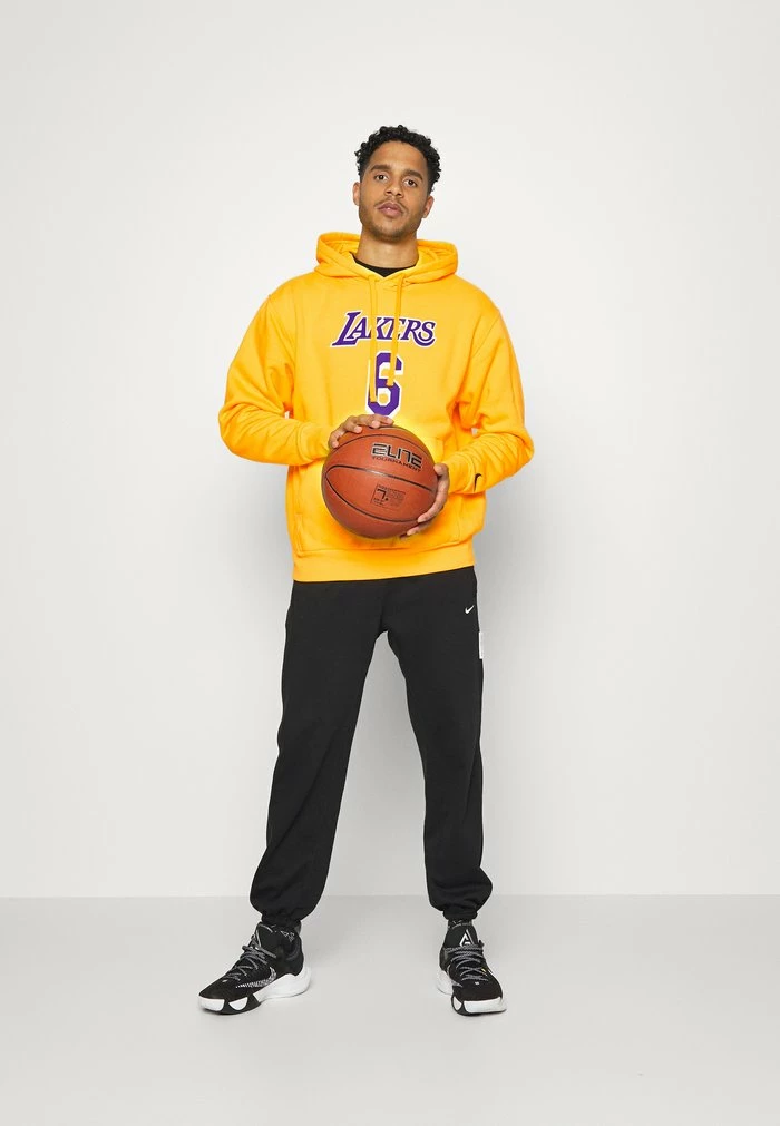Nike Performance NBA LOS ANGELES LAKERS ICON NAME & NUMBER HOODIE - Club Wear - Amarillo 2 Nike Performance NBA LOS ANGELES LAKERS ICON NAME & NUMBER HOODIE - Club Wear - Amarillo - Image 2