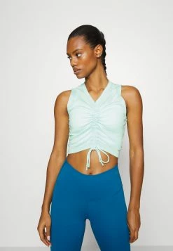 Nike Performance TANK TIE - Sports T-shirt - Mint Foam