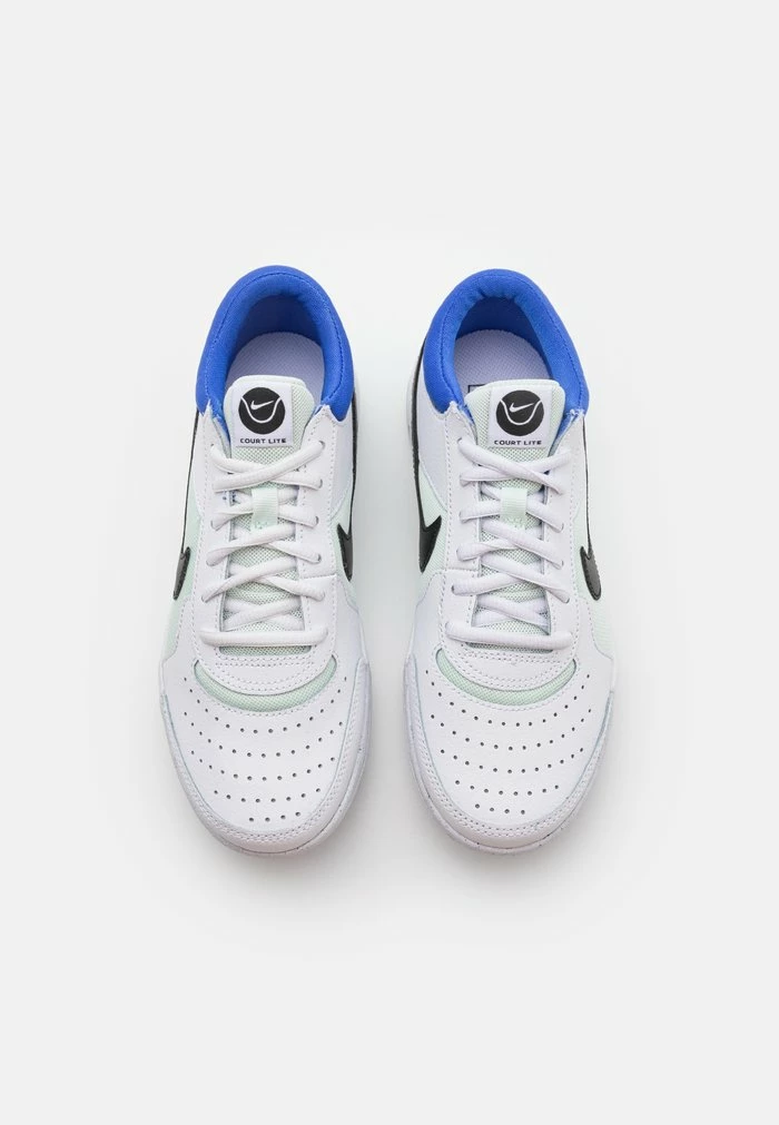 Nike Performance COURT ZOOM LITE 3 - Multicourt Tennis Shoes - White/black/barely Green/medium Blue 4 Nike Performance COURT ZOOM LITE 3 - Multicourt Tennis Shoes - White/black/barely Green/medium Blue - Image 4