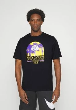 Nike Performance NBA LOS ANGELES LAKERS 90S TEE - Print T-shirt - Black