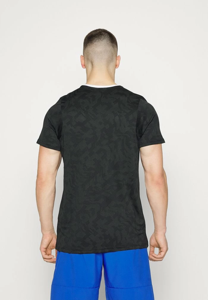 Nike Performance SUPERSET - Sports T-shirt - Black/white 3 Nike Performance SUPERSET - Sports T-shirt - Black/white - Image 3