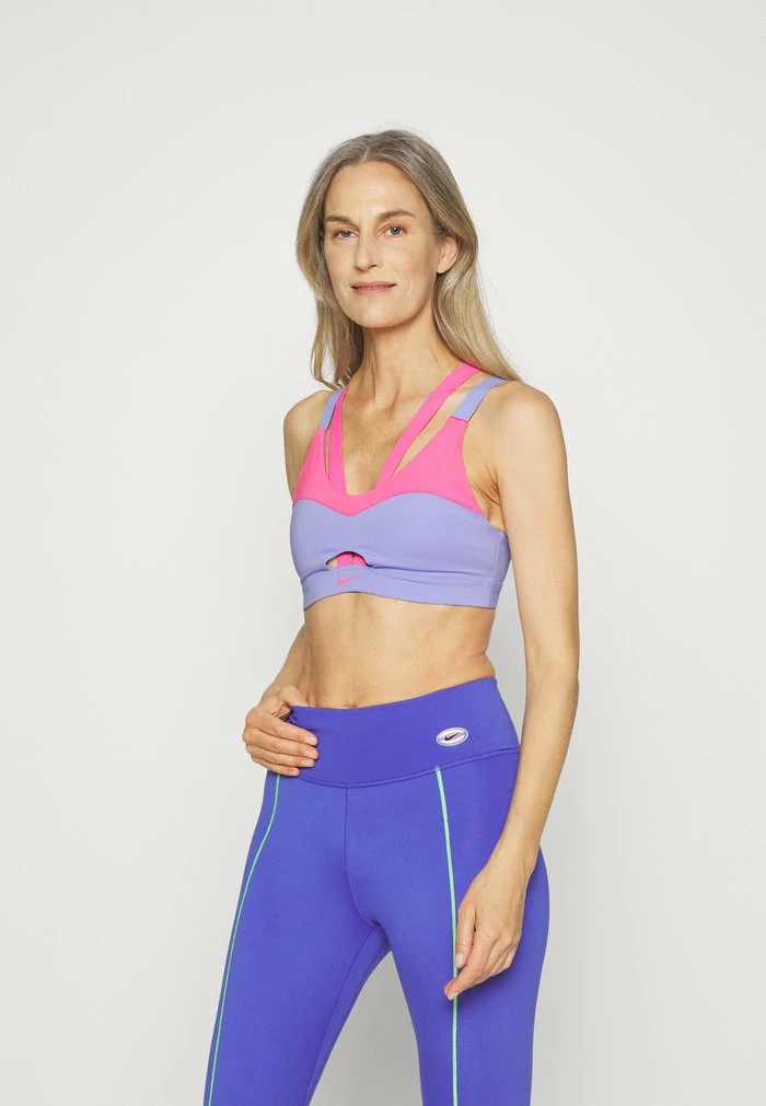 Nike Performance INDY BRA - Medium Support Sports Bra - Light Thistle/pinksicle 1 Nike Performance INDY BRA - Medium Support Sports Bra - Light Thistle/pinksicle