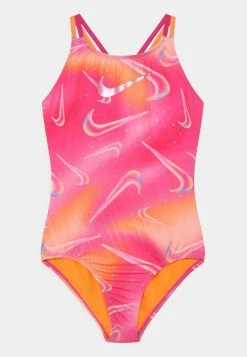 Nike Performance SPIDERBACK ONE PIECE - Swimsuit - Pink Prime