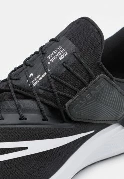 Nike Performance AIR ZOOM PEGASUS FLYEASE - Neutral Running Shoes - Black/white/dark Smoke Grey -Nike Performance store e947a5b111984175b39eca076c73eab3