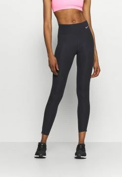 Nike Performance FASTER 7/8 - Leggings - Black/gunsmoke