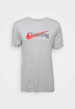 Nike Performance TEE TRAINING - Print T-shirt - Grey Heather
