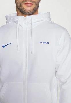 Nike Performance FRANCE CLUB HOODIE - Zip-up Sweatshirt - White/game Royal -Nike Performance store eb30b2a9683a4206985ba9ef445addeb