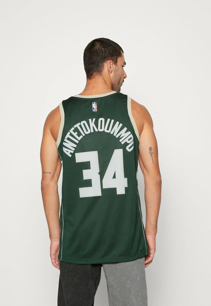 Nike Performance NBA GIANNIS ANTETOKOUNMPO MILWAUKEE BUCKS SWINGMAN ICON - NBA Jersey - Fir 3 Nike Performance NBA GIANNIS ANTETOKOUNMPO MILWAUKEE BUCKS SWINGMAN ICON - NBA Jersey - Fir - Image 3