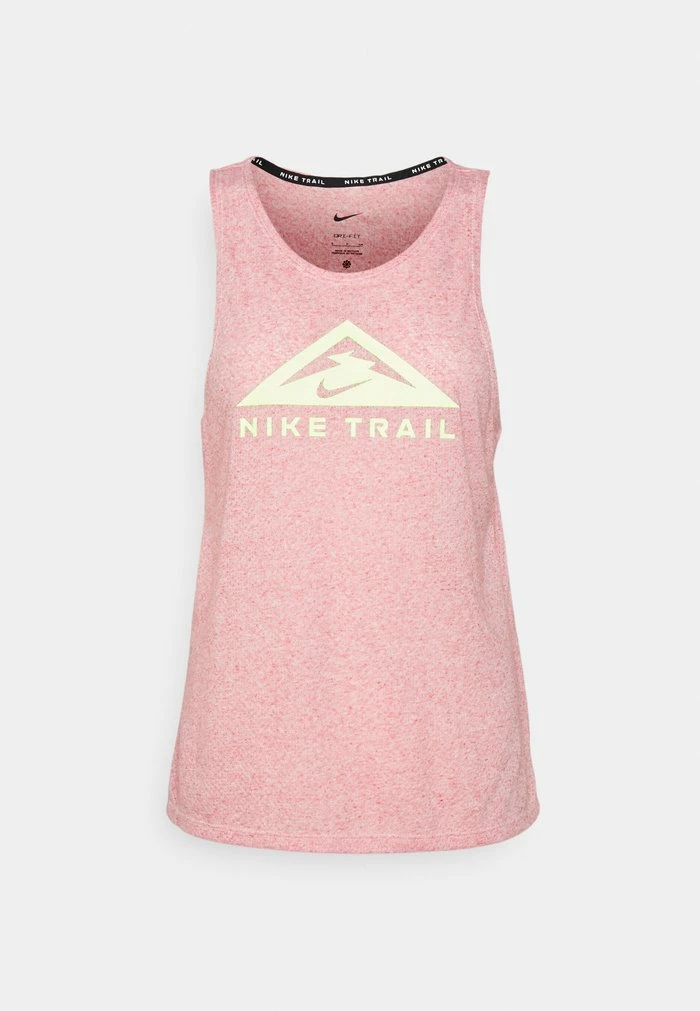 Nike Performance TRAIL TANK - Sports T-shirt - Multi-color Heather/ghost Green 4 Nike Performance TRAIL TANK - Sports T-shirt - Multi-color Heather/ghost Green - Image 4