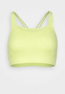 Nike Performance LUXE BRA - Medium Support Sports Bra - Light Citron/grey Fog -Nike Performance store ec1662d720404b059251c2a141f5a96d