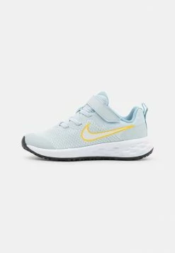 Nike Performance REVOLUTION 6 UNISEX - Neutral Running Shoes - Aura/multi-color/worn Blue/university Gold