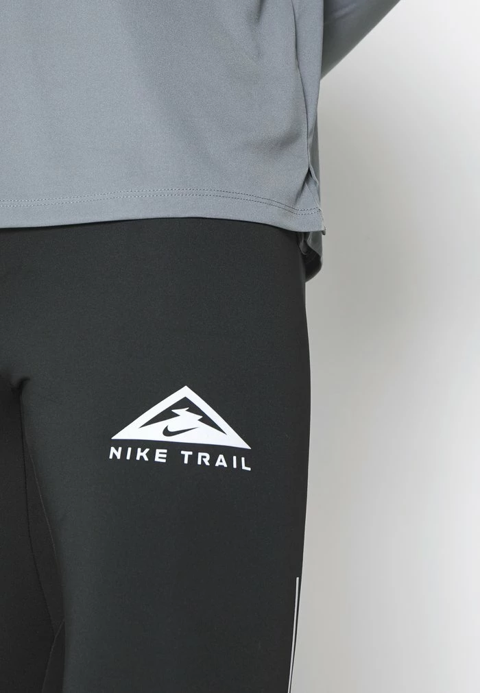Nike Performance TRAIL HALF - Leggings - Black/dark Smoke Grey 8 Nike Performance TRAIL HALF - Leggings - Black/dark Smoke Grey - Image 8