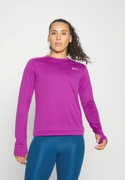 Nike Performance PACER CREW - Sweatshirt - Viotech/silver
