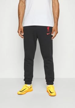 Nike Performance LIVERPOOL FC M PANT AWAY - Tracksuit Bottoms - Black/siren Red