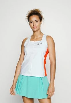 Nike Performance SLAM TANK - Top - White/team Orange/glacier Blue/black