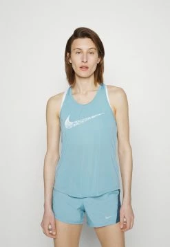 Nike Performance RUN TANK - Top - Worn Blue/white