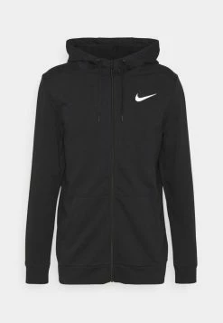 Nike Performance Zip-up Sweatshirt - Black/white