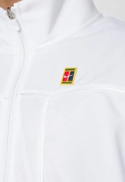 Nike Performance COURT HERITAGE JACKET - Fleece Jacket - White -Nike Performance store eefd1af9873746478b68e48b126b885a