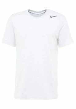 Nike Performance SOLID - Sports T-shirt - Birch Heather/black -Nike Performance store ef411f86184b41deb14337113b50bbe5