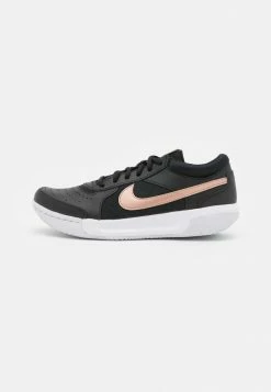 Nike Performance COURT ZOOM LITE 3 CLAY - Clay Court Tennis Shoes - Black/metallic Red Bronze/white
