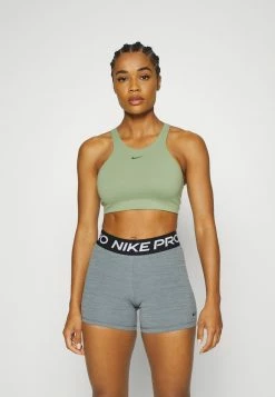 Nike Performance ALATE CURVE BRA - Medium Support Sports Bra - Oil Green Iron Grey