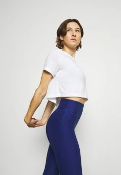 Nike Performance CROP YOGA - Print T-shirt - White -Nike Performance store efa7d900044b4f88bd89755aecee4bb6