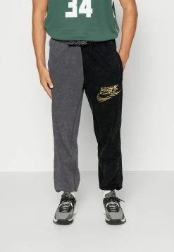 Nike Performance DRY FIT STANDARD PANT - Club Wear - Black/iron Grey/metallic Gold