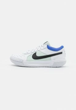Nike Performance COURT ZOOM LITE 3 - Multicourt Tennis Shoes - White/black/barely Green/medium Blue