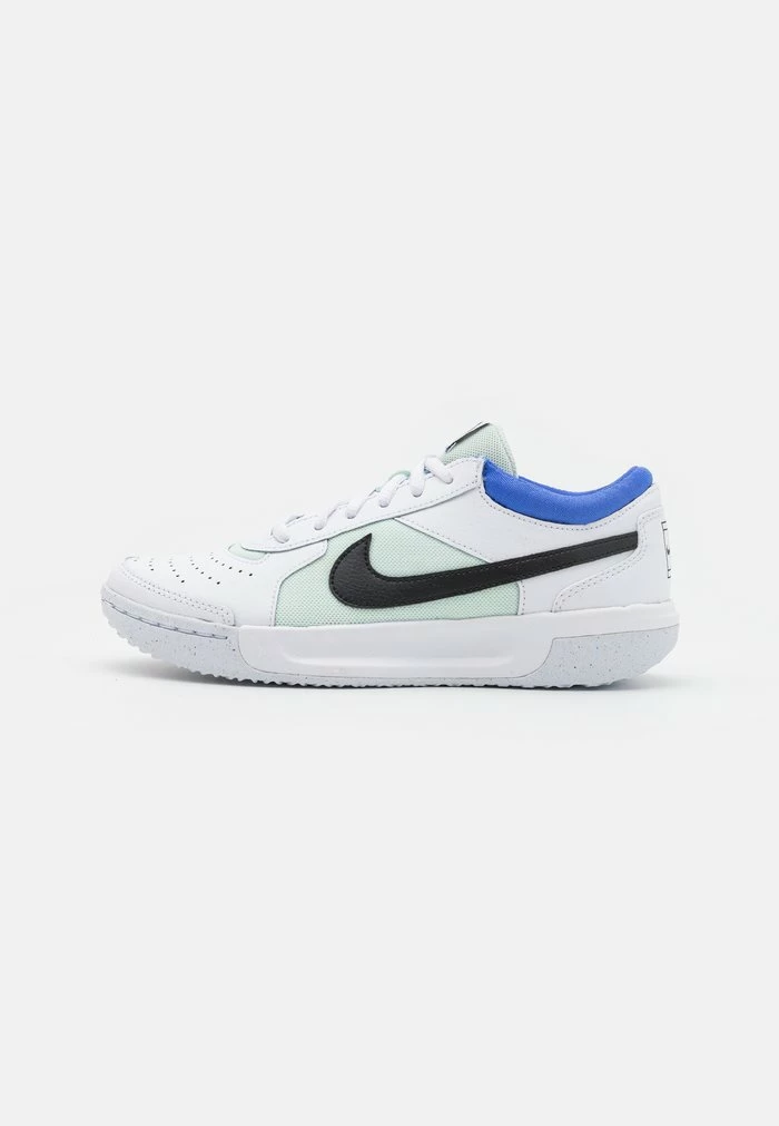 Nike Performance COURT ZOOM LITE 3 - Multicourt Tennis Shoes - White/black/barely Green/medium Blue 1 Nike Performance COURT ZOOM LITE 3 - Multicourt Tennis Shoes - White/black/barely Green/medium Blue