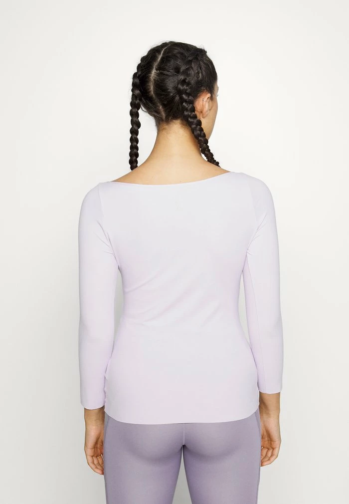 Nike Performance THE YOGA LUXE - Long Sleeved Top - Doll/grey Fog 3 Nike Performance THE YOGA LUXE - Long Sleeved Top - Doll/grey Fog - Image 3