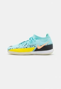Nike Performance PHANTOM GT2 ACADEMY DYNAMIC FIT IC - Indoor Football Boots - Glacier Ice/yellow Strike/sunset Glow/black