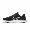 Nike Performance RENEW RUN - Neutral Running Shoes - Black/dark Smoke Grey/white