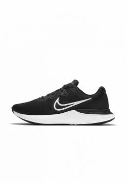 Nike Performance RENEW RUN - Neutral Running Shoes - Black/dark Smoke Grey/white