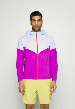 Nike Performance Running Jacket - Football Grey/vivid Purple/football Grey/silver
