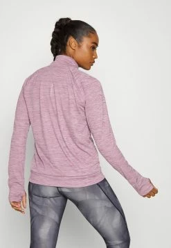 Nike Performance PACER - Long Sleeved Top - Light Bordeaux/htr/reflective Silver -Nike Performance store f35a4c40d6c64599b80467468978446a