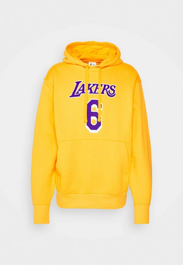 Nike Performance NBA LOS ANGELES LAKERS ICON NAME & NUMBER HOODIE - Club Wear - Amarillo 6 Nike Performance NBA LOS ANGELES LAKERS ICON NAME & NUMBER HOODIE - Club Wear - Amarillo - Image 6