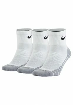 Nike Performance CUSHION QUARTER TRAININGSSOCKEN (3 PAAR) - Sports Socks - White