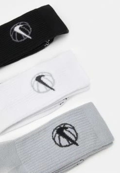 Nike Performance BASKETBALL SOCKS 3 PACK - Sports Socks - Black/white/grey 5 Nike Performance BASKETBALL SOCKS 3 PACK - Sports Socks - Black/white/grey -Nike Performance store f549ddf4836f4b268b5a480e1557aa5f