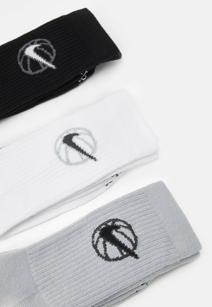 Nike Performance BASKETBALL SOCKS 3 PACK - Sports Socks - Black/white/grey 3 Nike Performance BASKETBALL SOCKS 3 PACK - Sports Socks - Black/white/grey - Image 3
