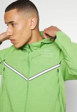 Nike Performance TRANSIT - Running Jacket - Chlorophyll/silver -Nike Performance store f5e89356f0eb4f4ea4cd8d4ab9fe00dc