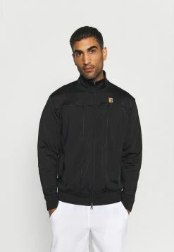 Nike Performance COURT HERITAGE JACKET - Fleece Jacket - Black