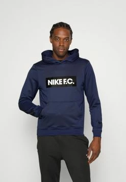 Nike Performance FC LIBERO HOODIE - Hoodie - Thunder Blue/white/black